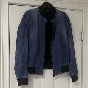 Uri Minkoff Blue Bomber Jacket